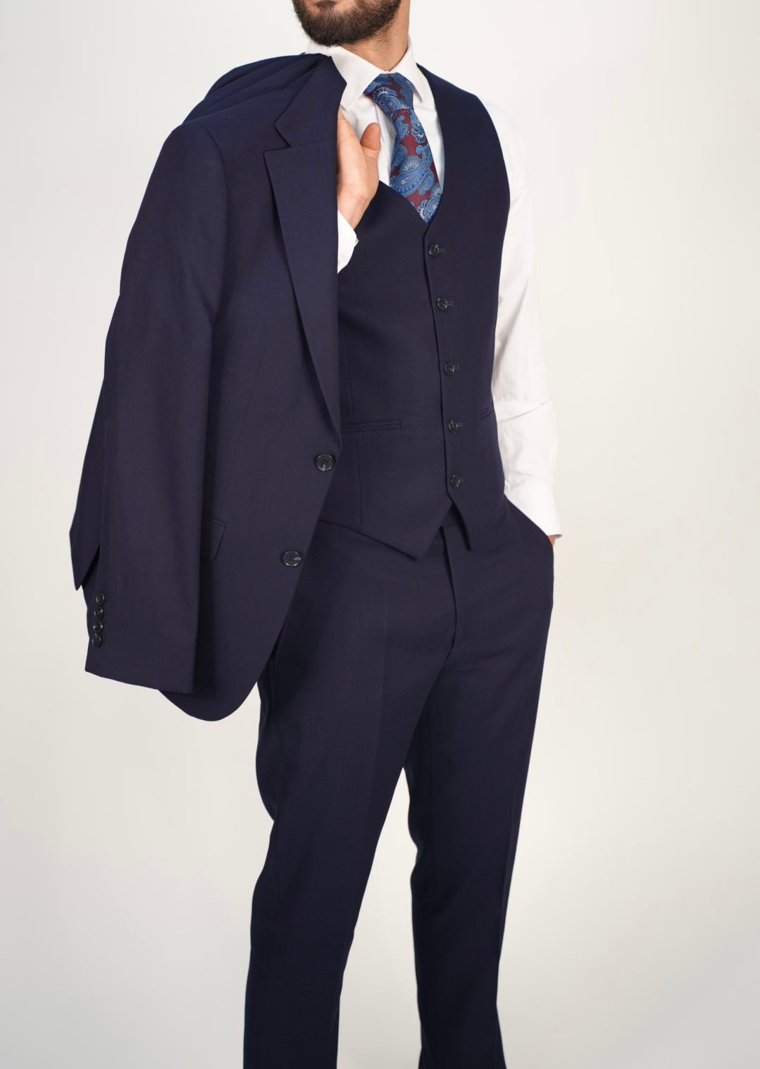 Milano Premium Navy Three Piece Suit