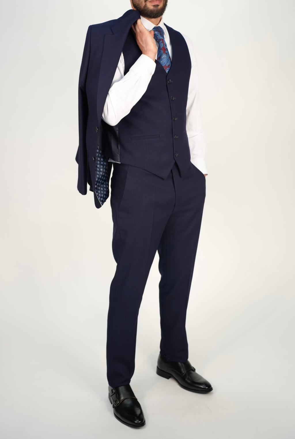 Milano Premium Navy Three Piece Suit