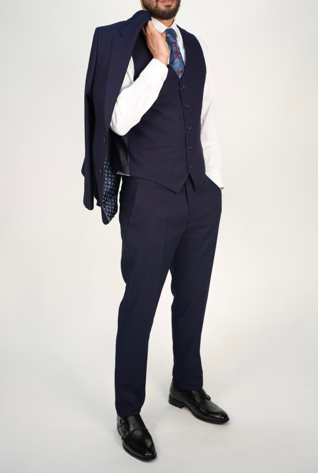 Milano Premium Navy Three Piece Suit