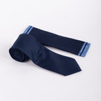 MC Textured - Tie & Pocket Square Set in Navy