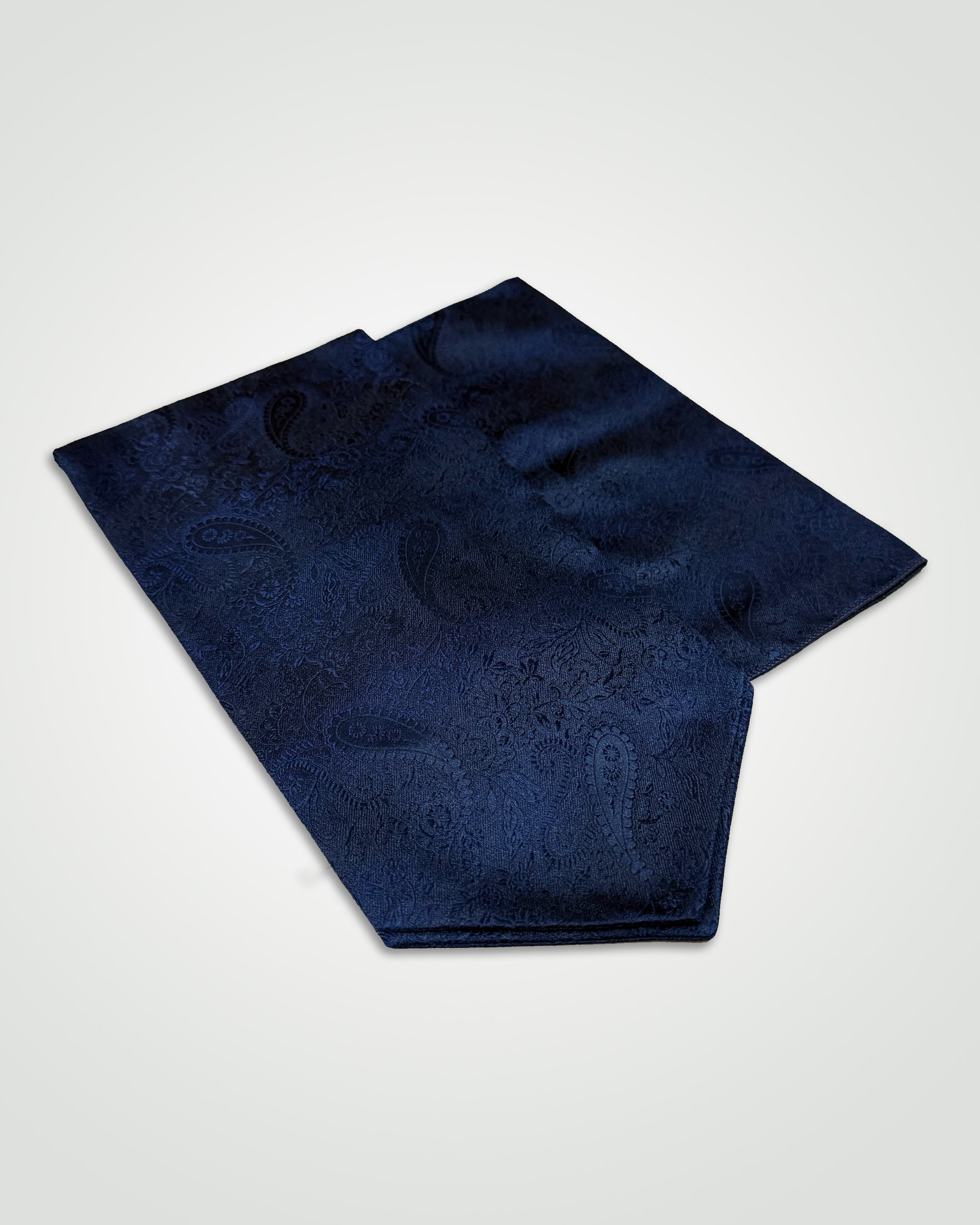 MC Paisley - Cravat & Pocket Square Set in Navy