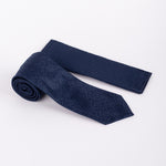 MC Mini Paisley - Tie & Pocket Square Set in Navy