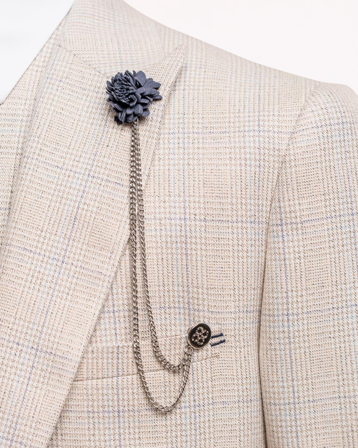 Cavani Navy Flower Chain