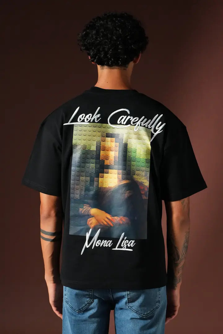 'Look Carefully' Mona Lisa Graphic T-Shirt