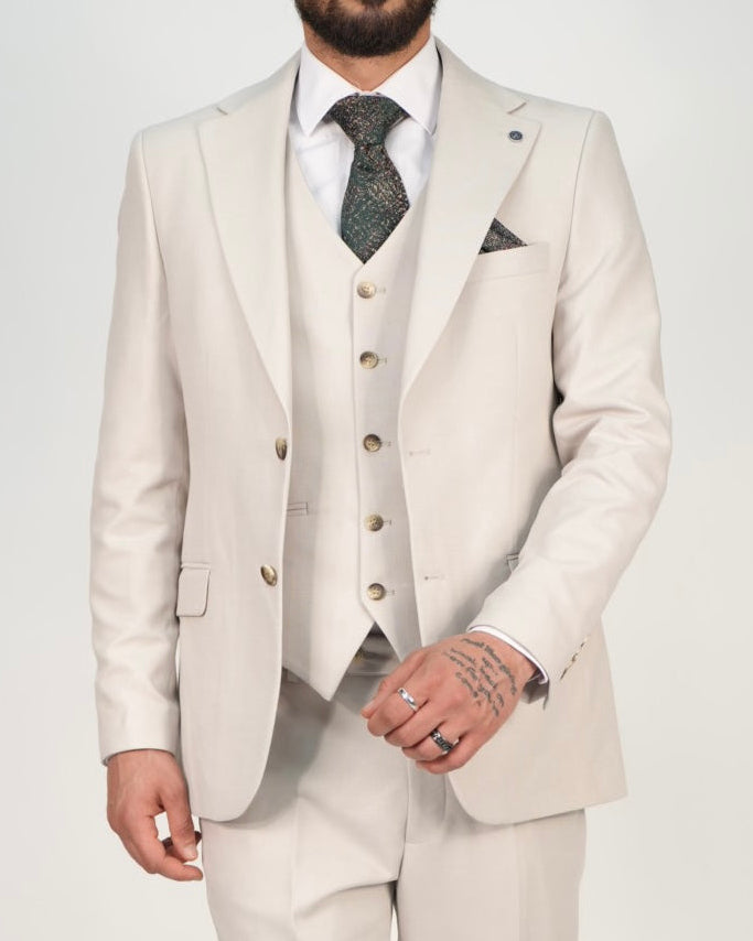 Milano Premium Stone Blazer & Waistcoat