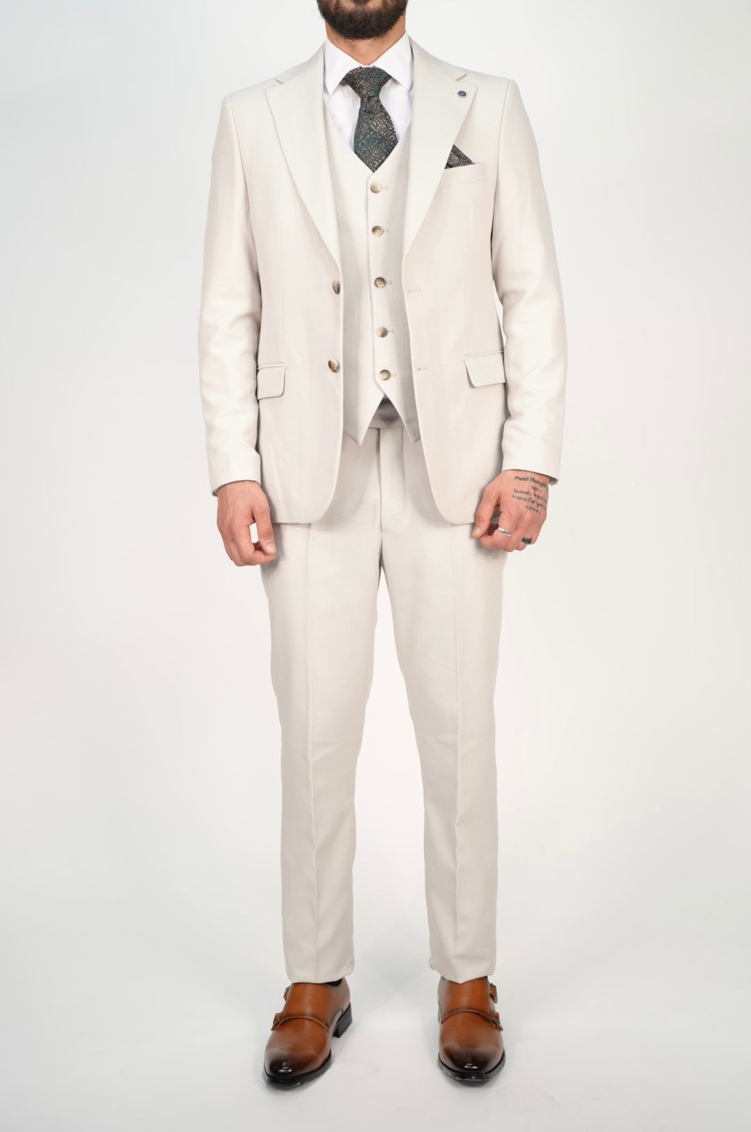 Milano Premium Stone Three Piece Suit