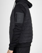 Black Lightweight Padded Hooded Jacket