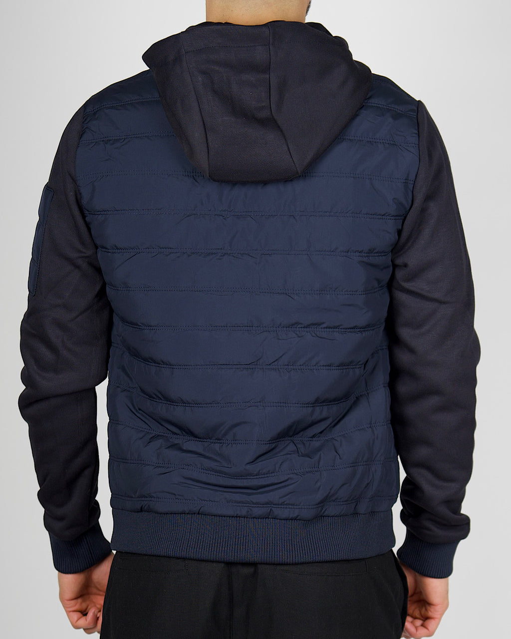 Navy Lightweight Padded Hooded Jacket