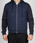 Navy Lightweight Padded Hooded Jacket