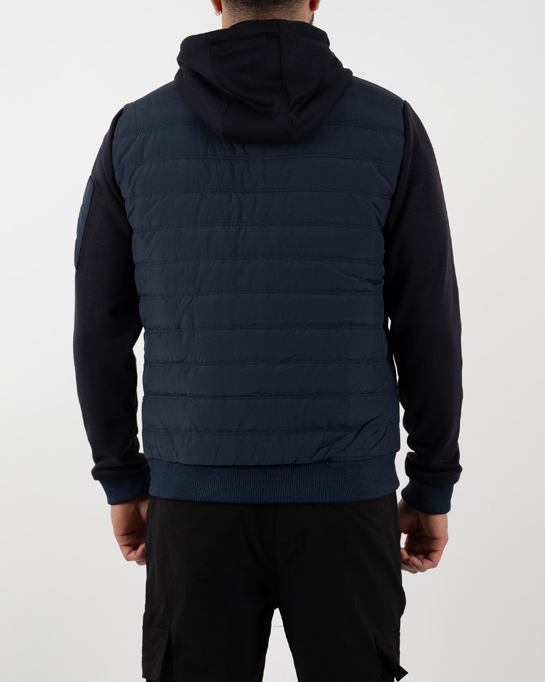 Navy Lightweight Padded Hooded Jacket
