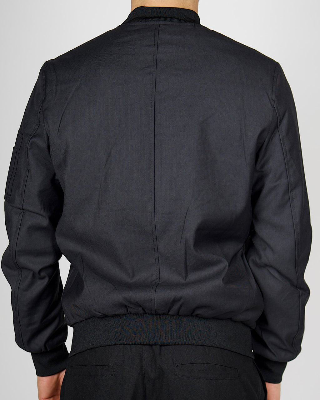 Black Lightweight Bomber Jacket