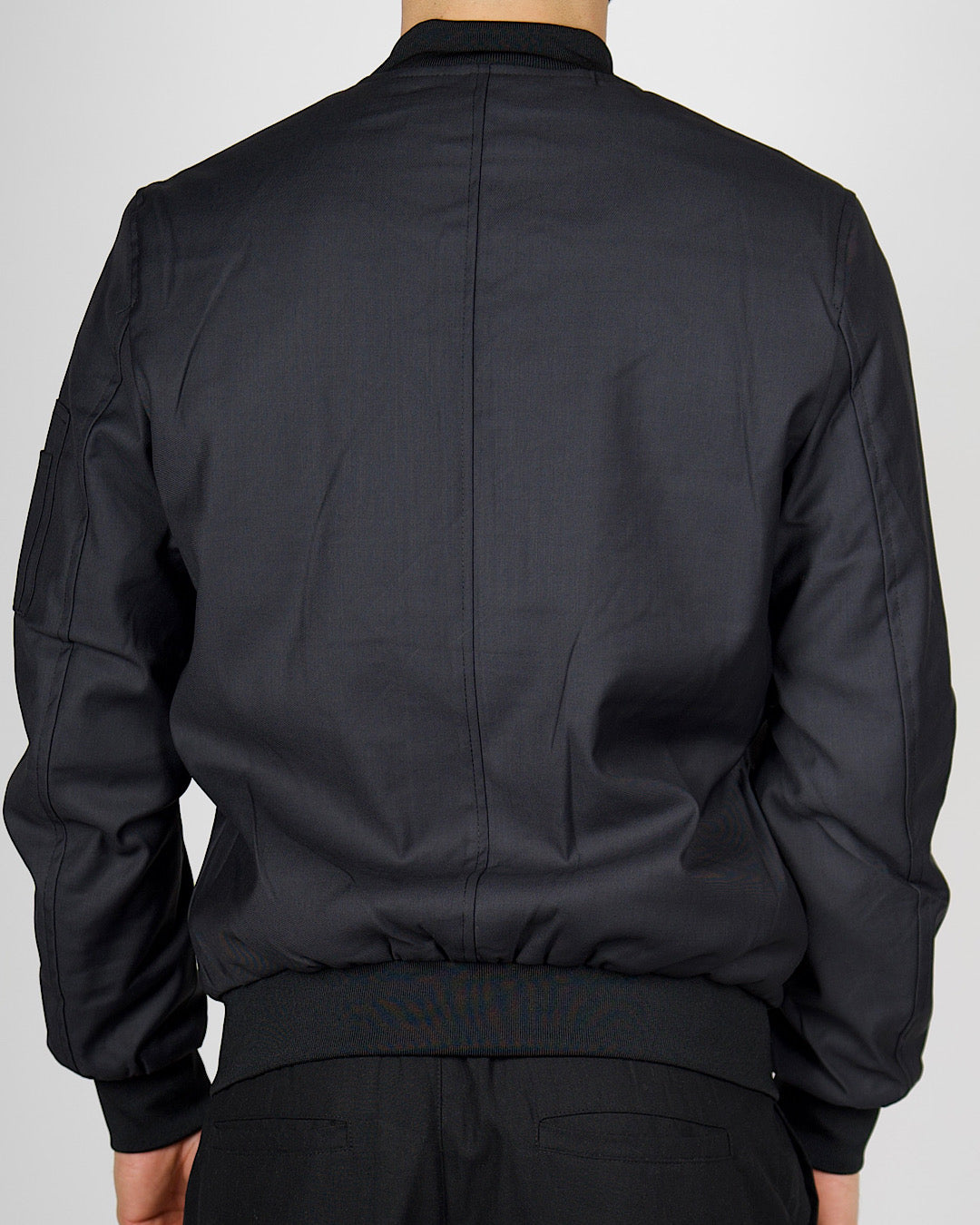 Black Lightweight Bomber Jacket