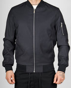 Black Lightweight Bomber Jacket