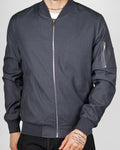 Dark Grey Lightweight Bomber Jacket