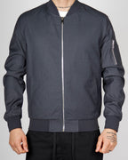 Dark Grey Lightweight Bomber Jacket