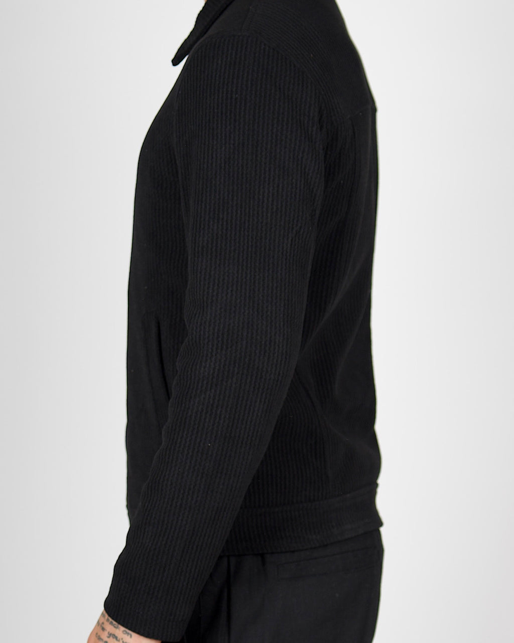 Ribbed Texture Zip Jacket