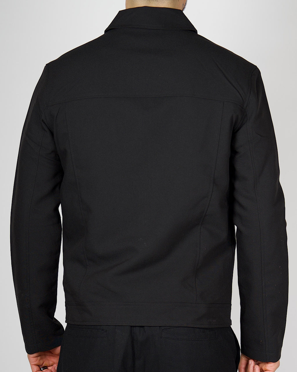 Black Zip Smart Casual Jacket