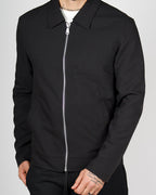 Black Zip Smart Casual Jacket