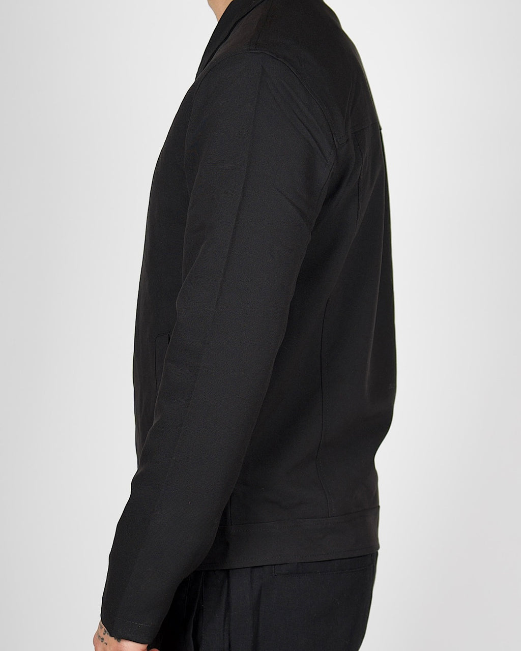 Black Zip Smart Casual Jacket