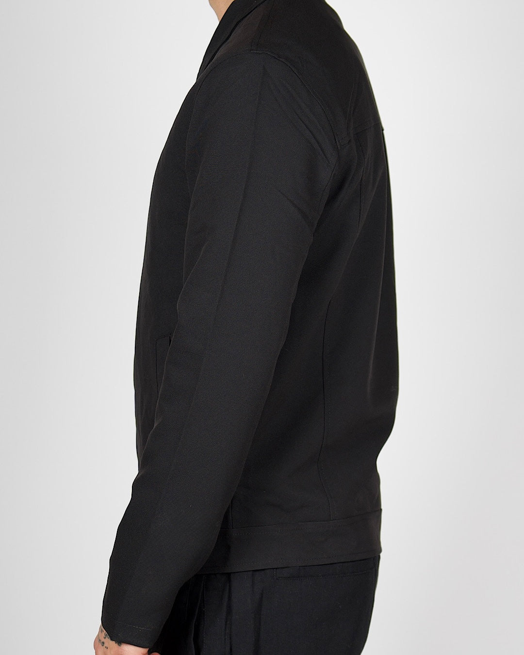 Black Zip Smart Casual Jacket