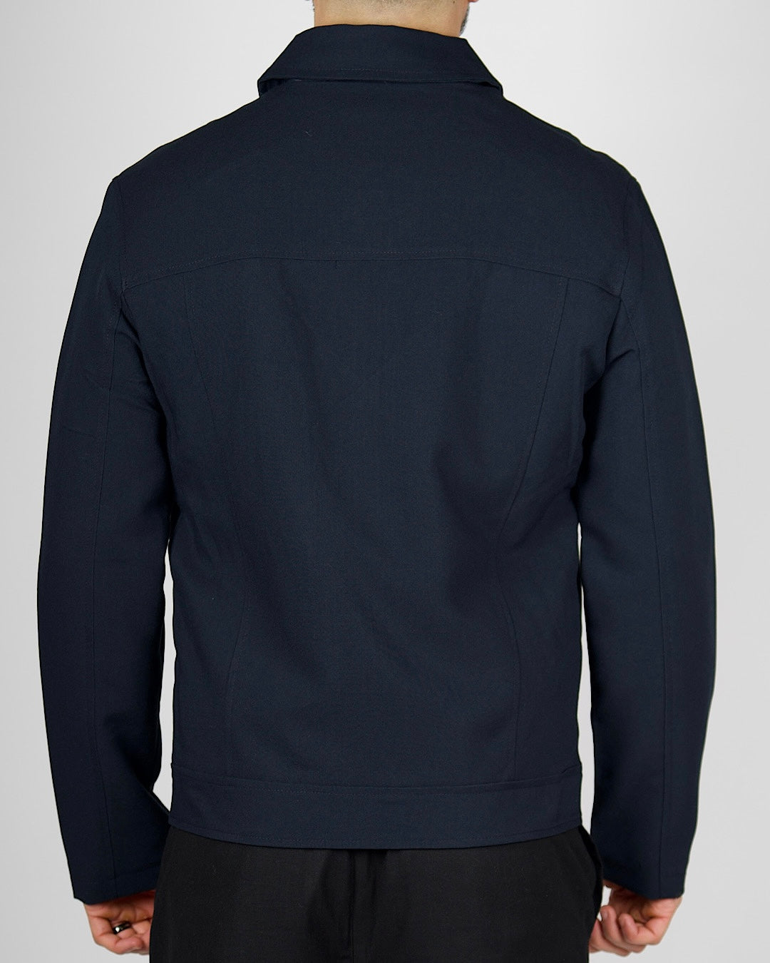 Navy Zip Smart Casual Jacket