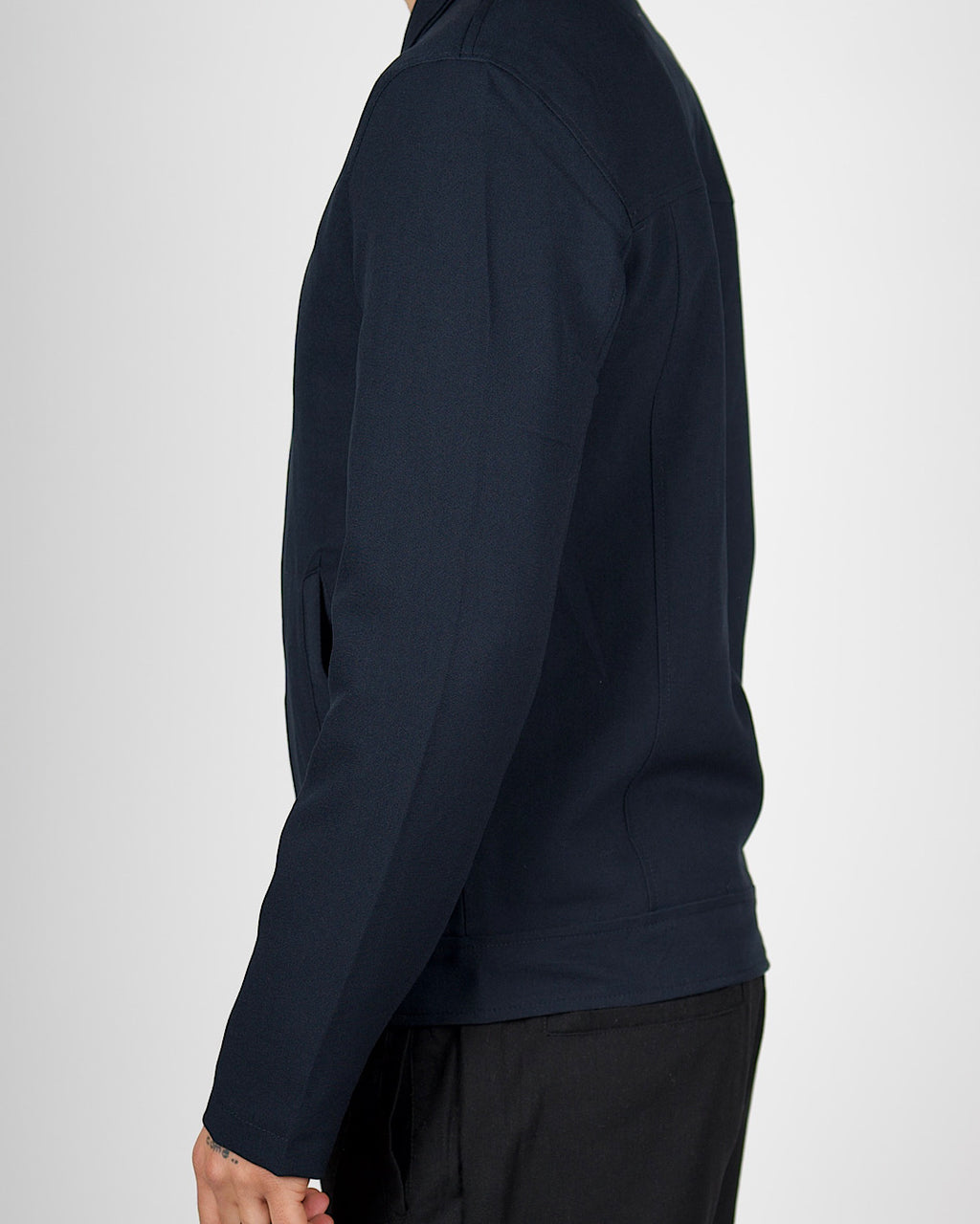 Navy Zip Smart Casual Jacket