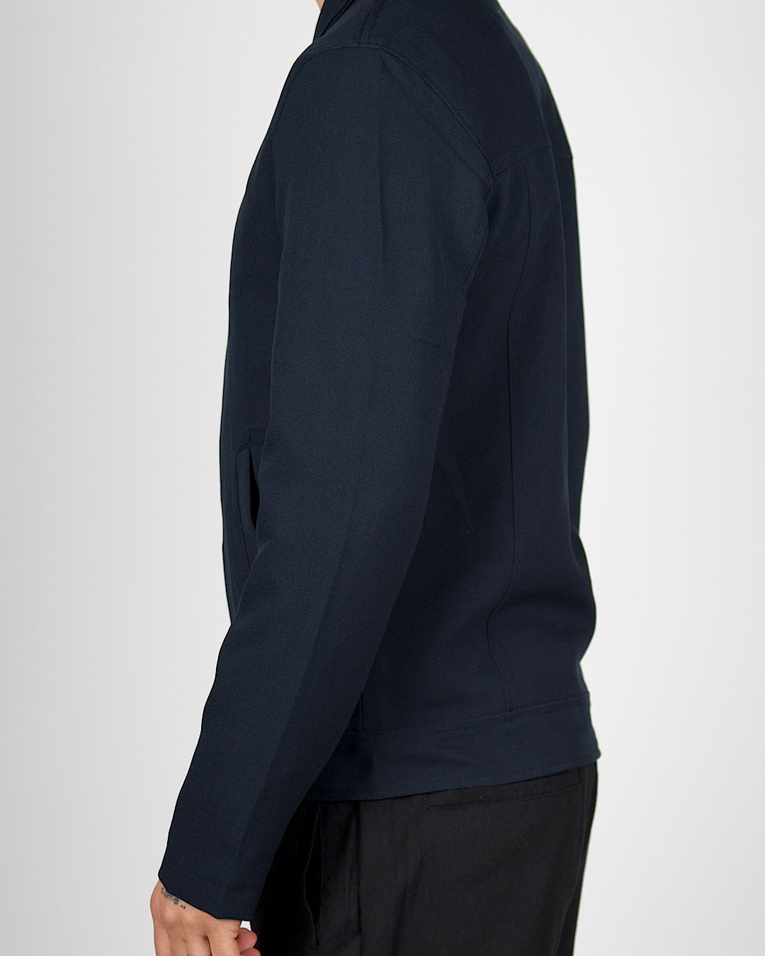 Navy Zip Smart Casual Jacket