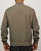 Minimalist Bomber Jacket with Snap Buttons