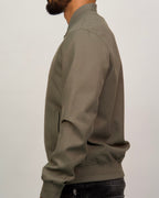 Minimalist Bomber Jacket with Snap Buttons