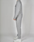 Grey Zip Utility Jacket & Trouser Set