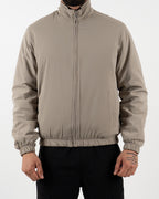 Black Reversible High Neck Zip-Up Jacket
