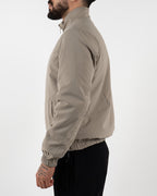 Black Reversible High Neck Zip-Up Jacket