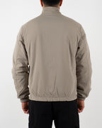 Black Reversible High Neck Zip-Up Jacket