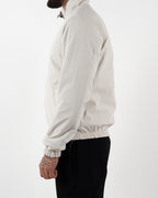 Brown Reversible High Neck Zip-Up Jacket