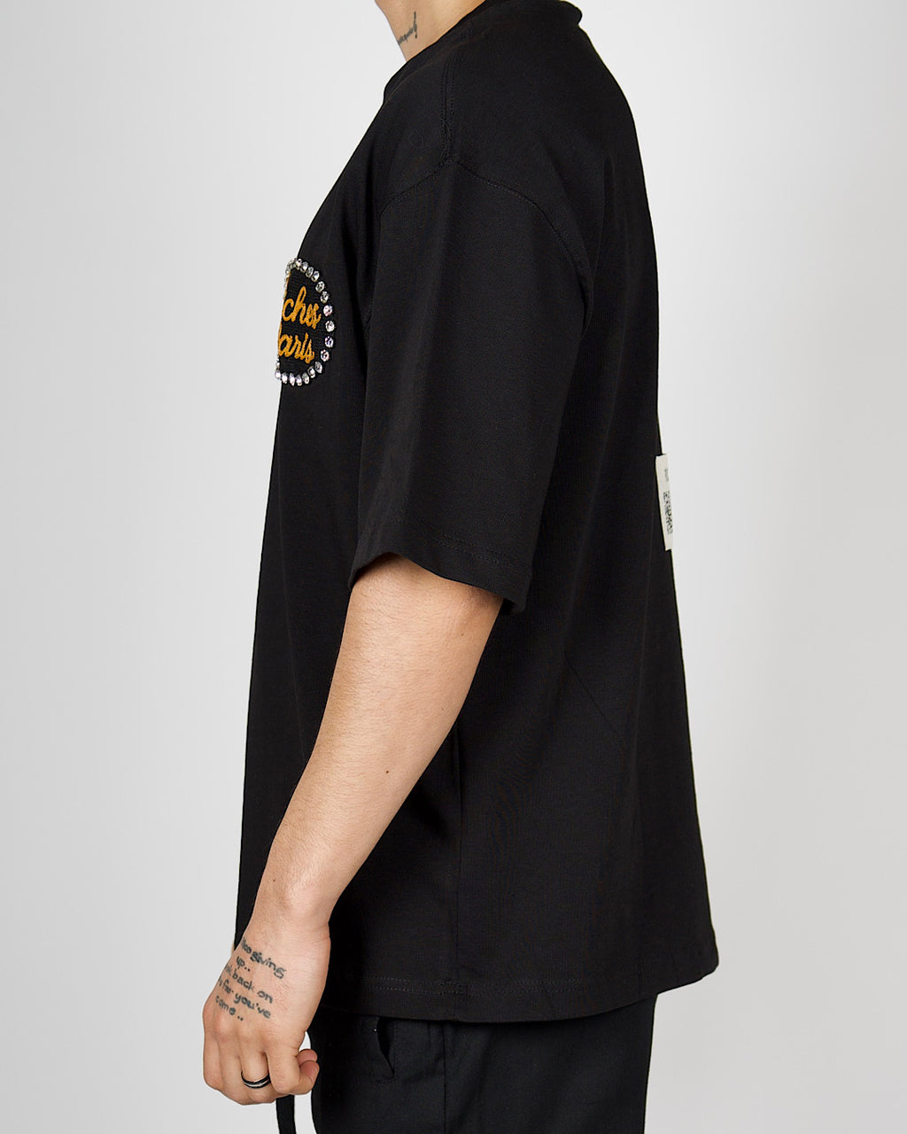 Oversized Riches Script Emblem T-Shirt