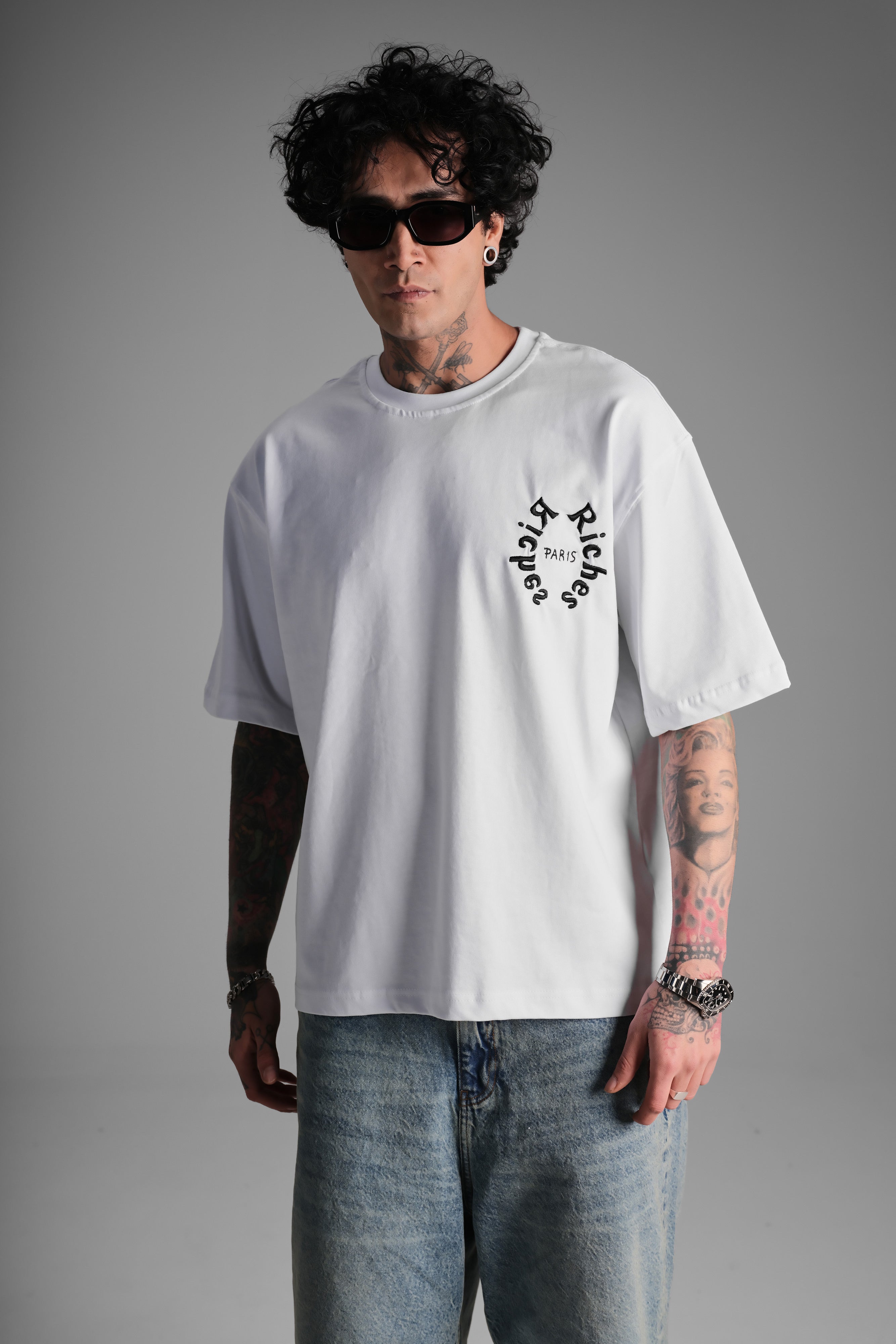 Riches Oversized 'Honest' Montana Graphic T Shirt