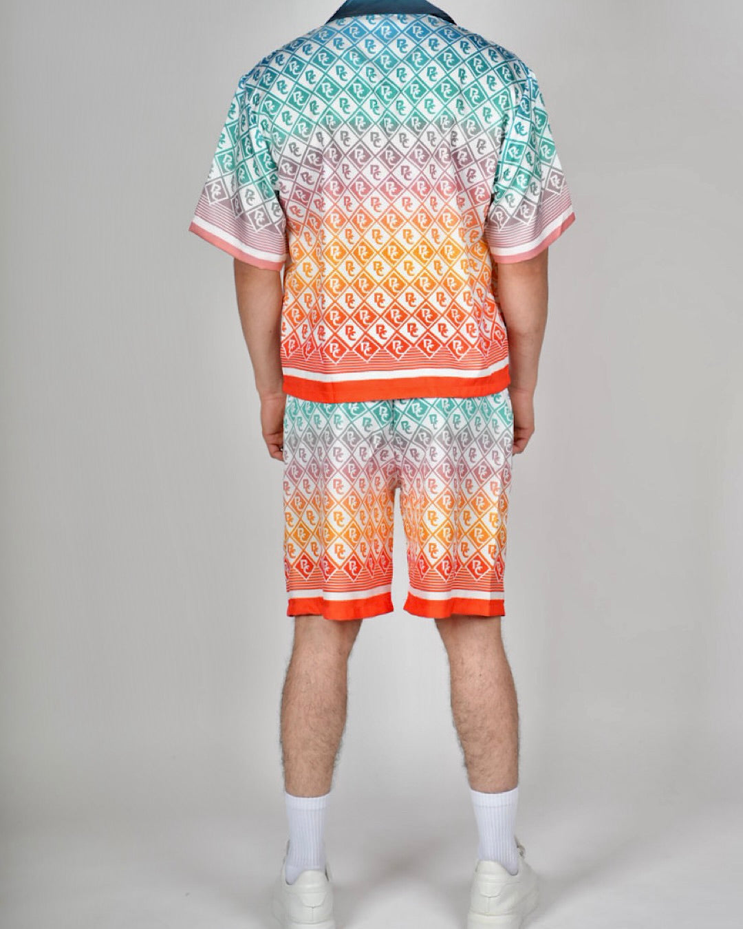Multi Gradient RC Monogram Shirt & Short Set