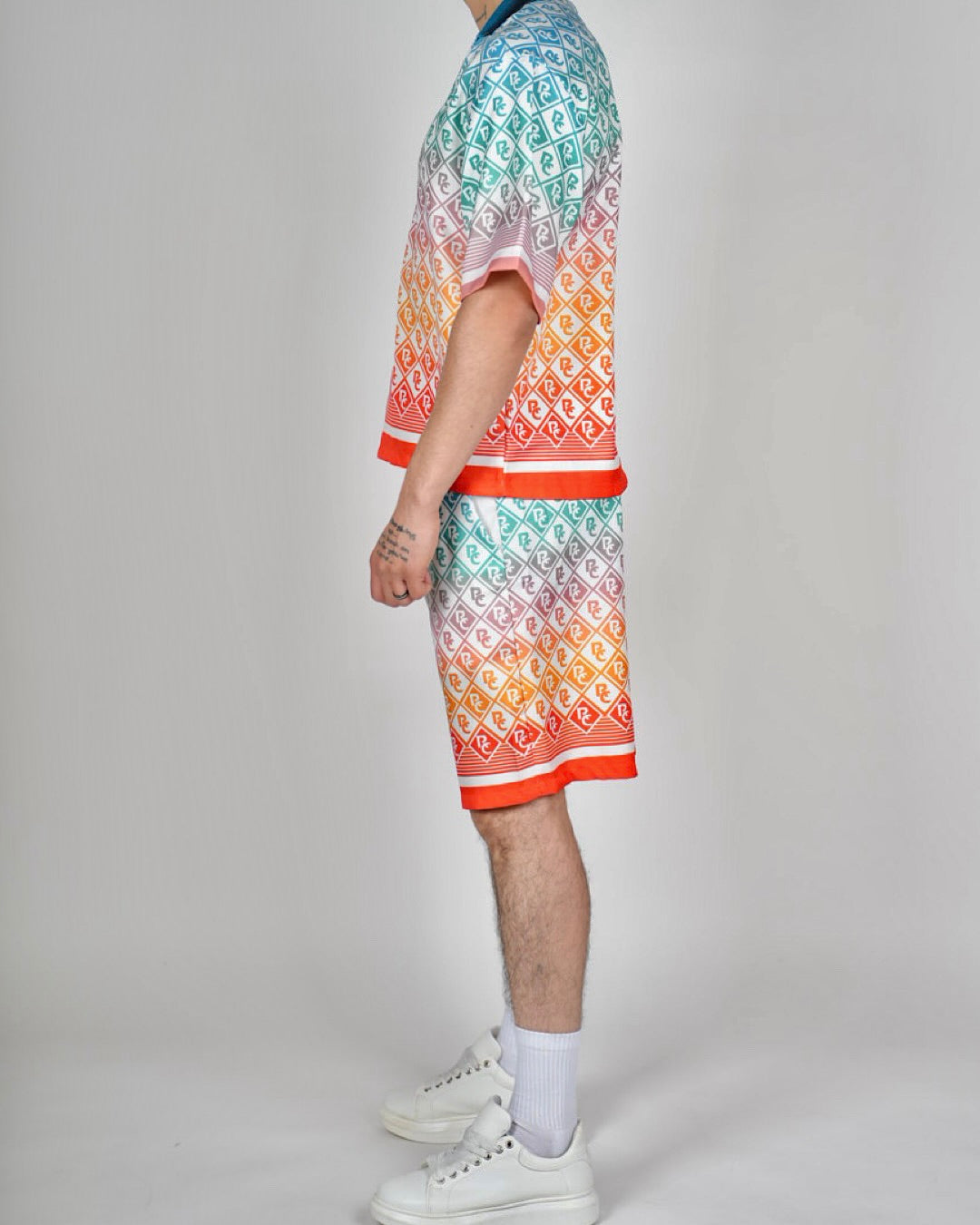 Multi Gradient RC Monogram Shirt & Short Set