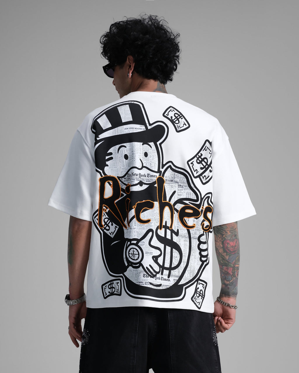 Monopoly Inspired Back Print T-Shirt