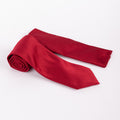 MC Diagonal Striped - Tie & Pocket Square Set in Red