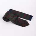 MC Paisley - Tie & Pocket Square Set in Red & Green