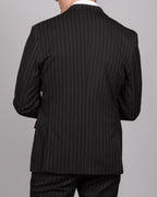 Rocco - Black Pinstripe Double Breasted Blazer