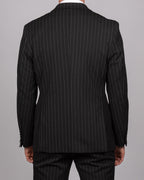 Rocco - Black Pinstripe Double Breasted Blazer