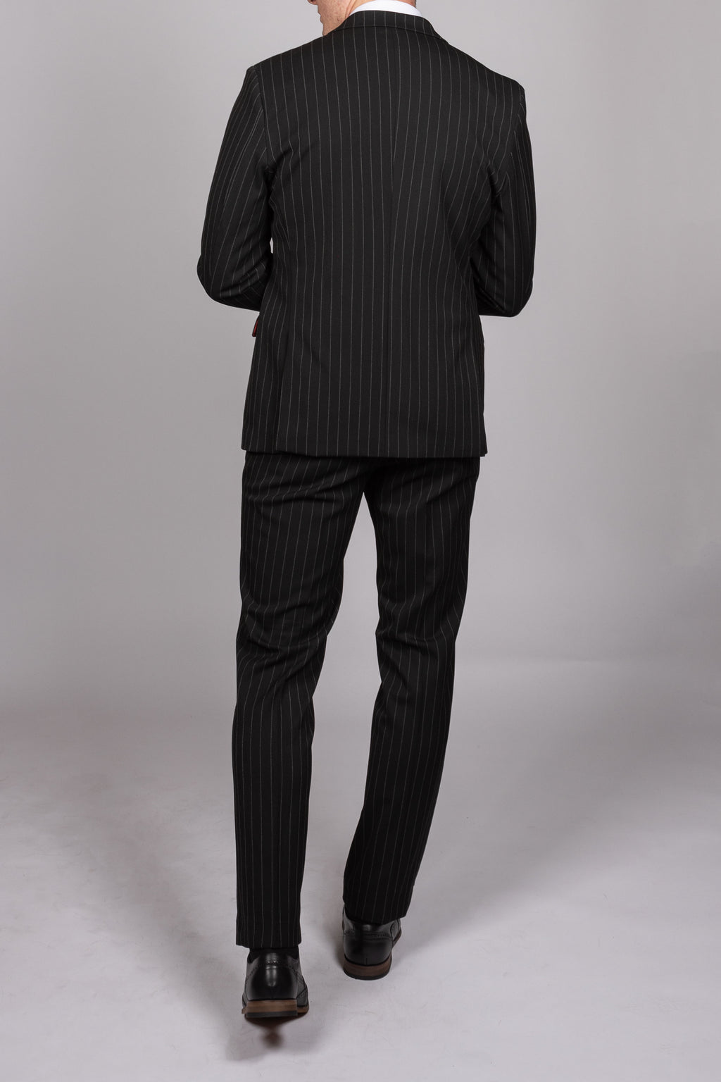 Rocco Black Pinstripe Double Breasted Suit