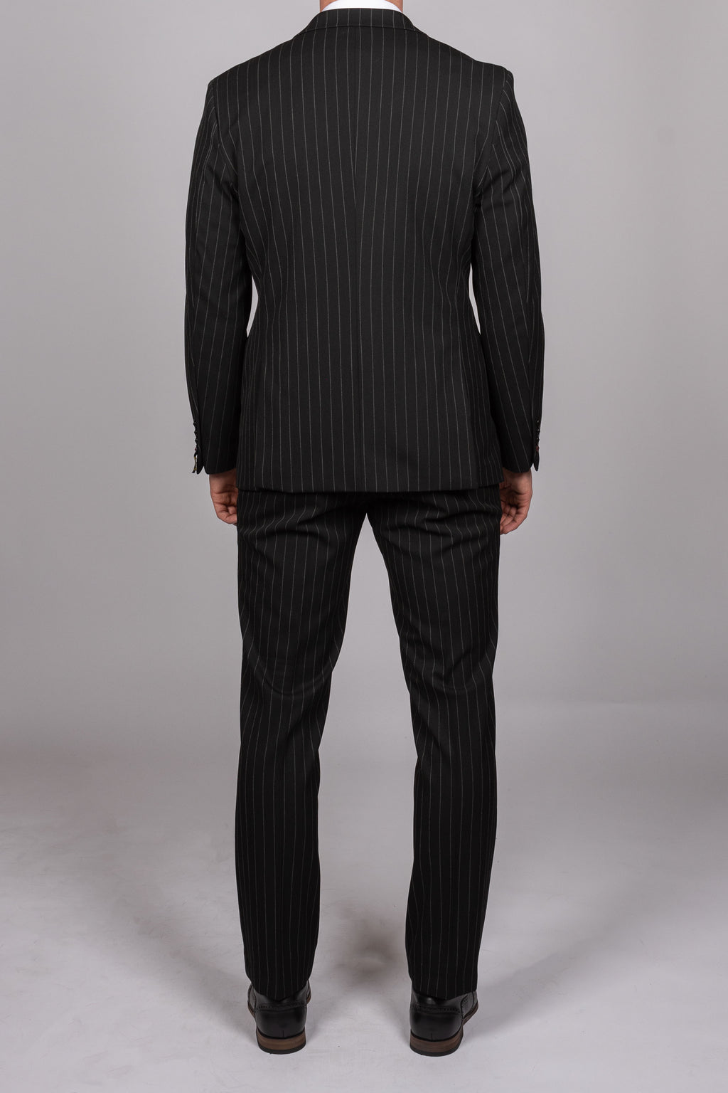 Rocco Black Pinstripe Double Breasted Suit