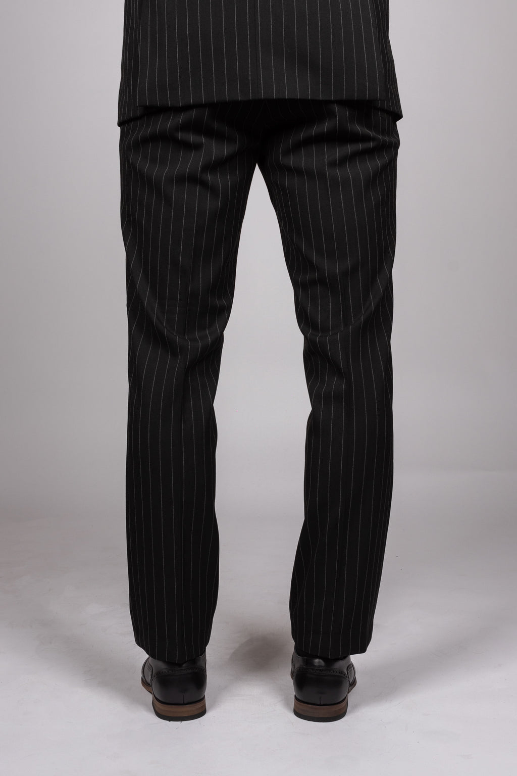 Rocco Black Pinstripe Double Breasted Suit