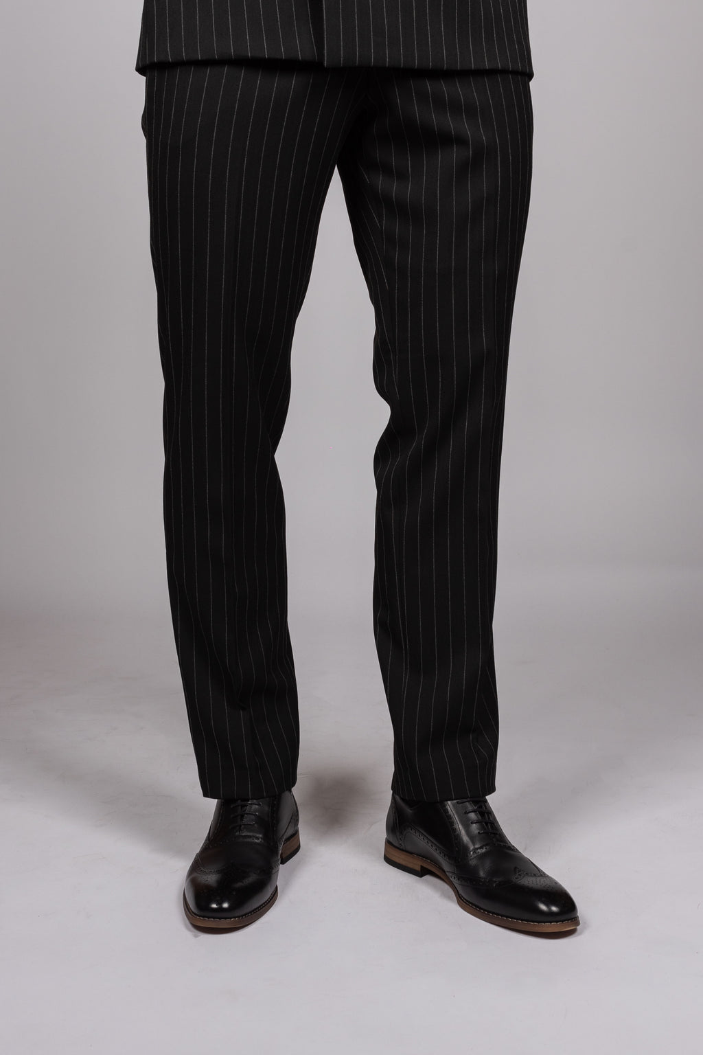 Rocco Black Pinstripe Double Breasted Suit