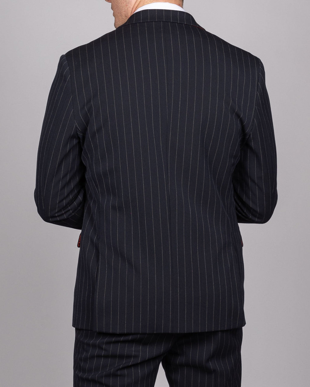 Rocco - Navy Pinstripe Double Breasted Blazer