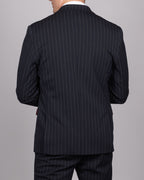 Rocco - Navy Pinstripe Double Breasted Blazer