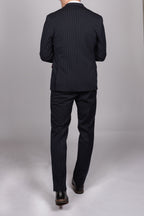 Rocco Navy Pinstripe Double Breasted Suit